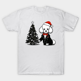 Poodle Dog Christmas T-Shirt